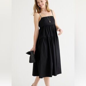 J. Crew tie back cotton poplin dress